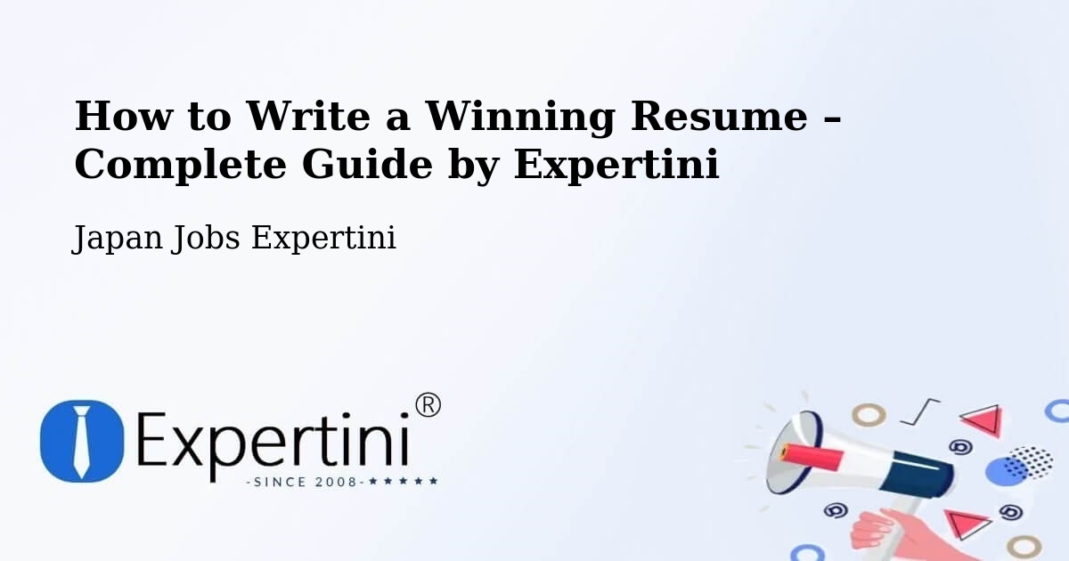 Resume Writing Guide for Job Seekers – Misawa - Misawa, Japan Jobs Expertini