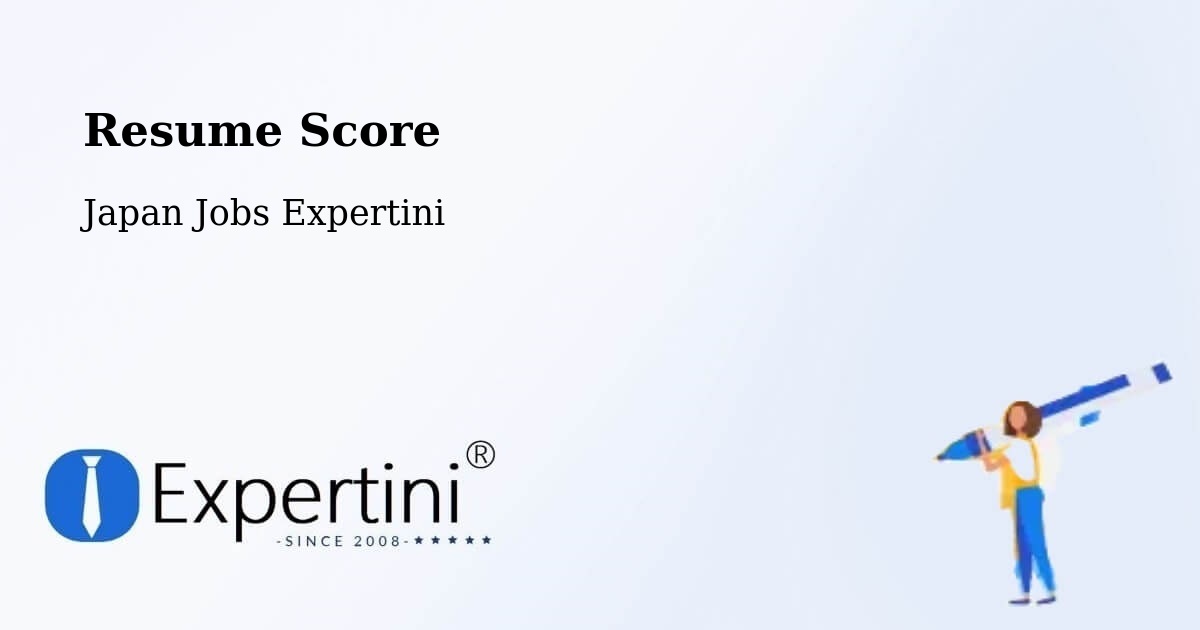 Resume Score & Job Description Match Tool – Misawa - Japan Jobs Expertini